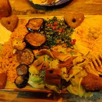 This was the dish: "a little bit of everything" - was awesome! at Mr. Veganus in Ludwigshafen