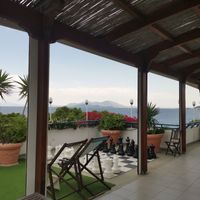 The view from the rooftop terrace at Daphne's Club Cosy Seaside Accommodation & Cosy Veggie Restaurant in Xylokastro