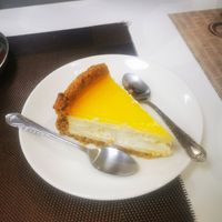 Cashew 'cheese' cake at Vegan House in Ulaanbaatar