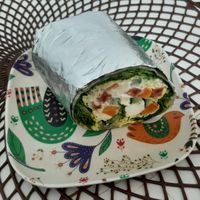 Burrito at Vegan House in Ulaanbaatar