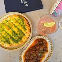 Za'alook and warm pitta at Maray in Manchester