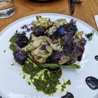 Roasted cauliflower at Elaine's Greenhouse in Frankfurt