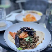 lentil main (and melon in the background)  at Elaine's Greenhouse in Frankfurt