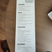 Menu food at Oh. Em. Gee! in Tunis