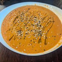 Cold soup at Tierra Verde in Playa Del Carmen