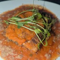 Vegan lasagna at Tierra Verde in Playa Del Carmen