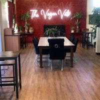 Seating area inside restaurant   at The Vegan Vato in Victorville