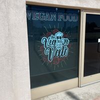 Window  at The Vegan Vato in Victorville