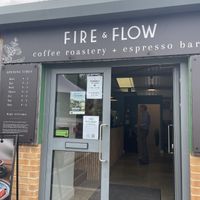   at Fire & Flow Coffee Roasters in Cirencester