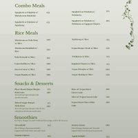 Menu  at Vegan Cebu CIty - Wholefoods Plant-Based Cafe in Cebu
