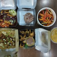 Vegan feast (we ate it over 2 meals) at Vegan Cebu CIty - Wholefoods Plant-Based Cafe in Cebu