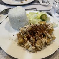 Air fried tofu sisig with ricee  at Vegan Cebu CIty - Wholefoods Plant-Based Cafe in Cebu