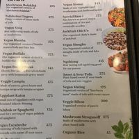Menu  at Vegan Cebu CIty - Wholefoods Plant-Based Cafe in Cebu