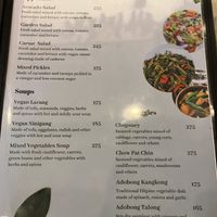 Menu  at Vegan Cebu CIty - Wholefoods Plant-Based Cafe in Cebu