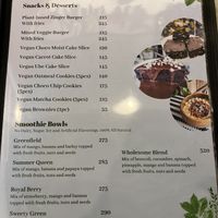 Menu  at Vegan Cebu CIty - Wholefoods Plant-Based Cafe in Cebu