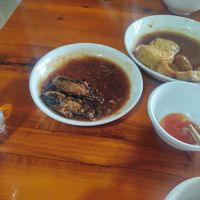 Vegan fried 'fish' at Hoa Tâm in Sapa