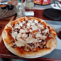 Mushroom Pizza at CASA AÜA MÉRIDA in Merida
