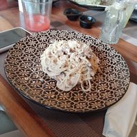 Mushroom Pasta at CASA AÜA MÉRIDA in Merida