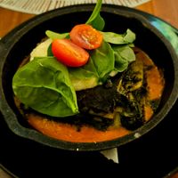 Lasagna rústica at CASA AÜA MÉRIDA in Merida