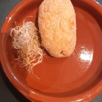 Croquette at La Perra Verde in Barcelona