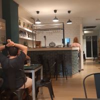 Interior/counter area at La Perra Verde in Barcelona