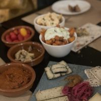 Cheese plate  at La Perra Verde in Barcelona