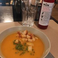 Puré de calabaza at La Perra Verde in Barcelona