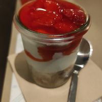 Cheesecake at La Perra Verde in Barcelona