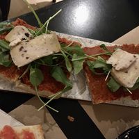 Tostada sobrasada y brie  at La Perra Verde in Barcelona