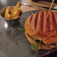 Burguer vegana at La Perra Verde in Barcelona