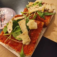 Sobrasada y brie vegano at La Perra Verde in Barcelona
