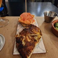 Spanish omelet. at La Perra Verde in Barcelona