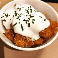 Cauliflower popcorn at La Perra Verde in Barcelona