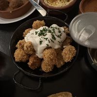 Cauliflower popcorn   at La Perra Verde in Barcelona