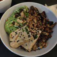 Bowl de tofu at La Perra Verde in Barcelona