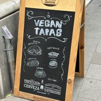 Menu  at La Perra Verde in Barcelona