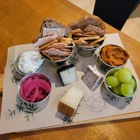 Cheese plate!! at La Perra Verde in Barcelona