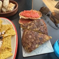 Truffle tortilla   at La Perra Verde in Barcelona