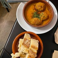 Meat balls at La Perra Verde in Barcelona