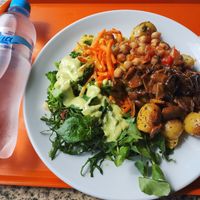 Homemade meal... For the.piblic... at Komtodos Restaurant in Florianopolis