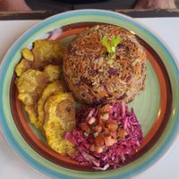 Wild rice with veggies at Pura Vida in Roatan