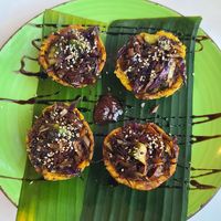 Veggie Montadito at Pura Vida in Roatan