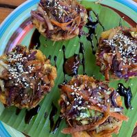 Veggie Montadito #Veganuary at Pura Vida in Roatan