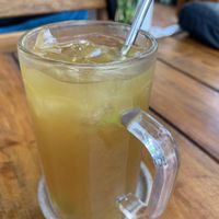 Sugar cane with gingerr #Veganuary at Pura Vida in Roatan