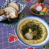 Hummus  at PENTAGON in Lisbon