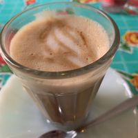 Salted caramel latte   at PENTAGON in Lisbon