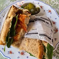 Carrot sandwich at PENTAGON in Lisbon