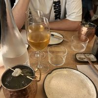 Cocktails and sake   at Bloom Sushi in Paris