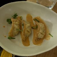 3 gyozas each in the Omokase menu  at Bloom Sushi in Paris