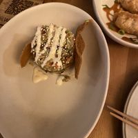 Avocado and Mushroom tartar  at Bloom Sushi in Paris